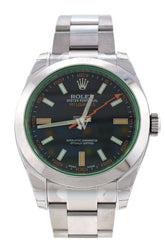 Rolex Milgauss Black Dial Stainless Steel Mens Watch 116400Gv